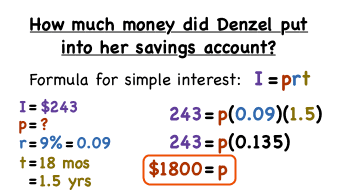 how do you use the formula for simple interest virtual nerd i prt solve for t