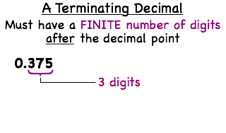 What Is A Terminating Decimal What Is A Terminating Decimal