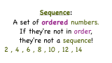 What's a Sequence?