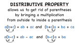 What is the Distributive Property?