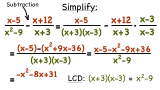 How Do You Subtract Two Rational Expressions with Different Denominators?