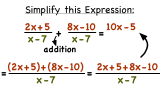 How Do You Add Two Rational Expressions with the Same Denominator?