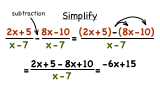 How Do You Subtract Two Rational Expressions with the Same Denominator?