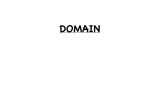 What is the Domain of a Relation?