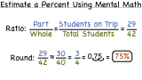 How Do You Use Mental Math to Estimate a Percent?