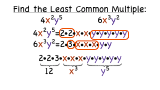 How Do You Find the Least Common Multiple of Monomials?