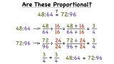 How Do You Determine If Two Ratios are Proportional by Reducing?