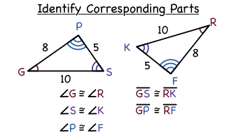 How Do You Identify Corresponding Parts In Congruent Triangles Virtual Nerd